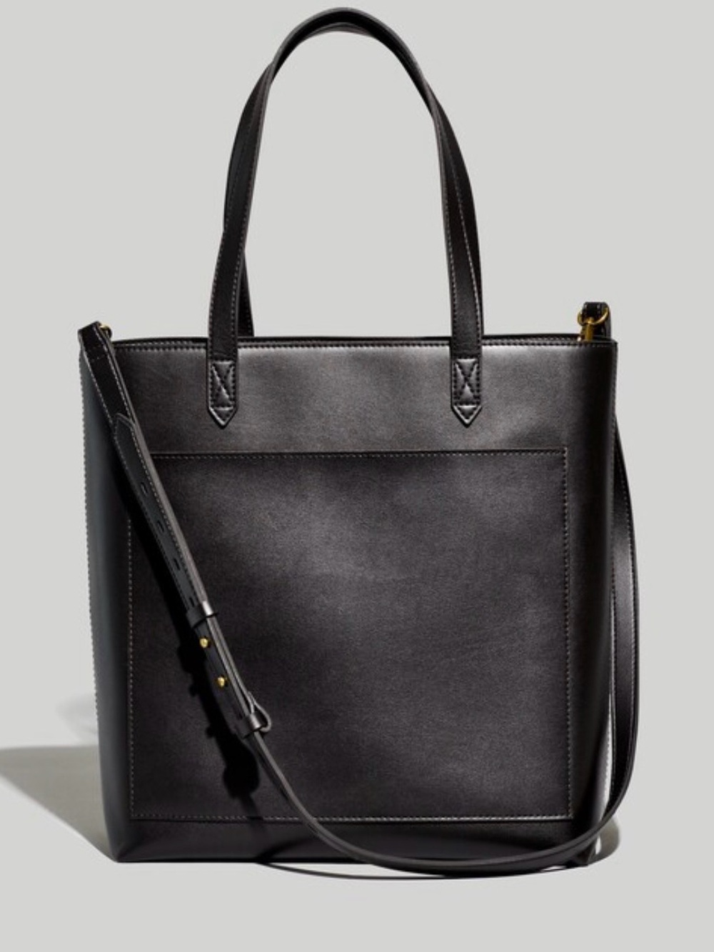 Madewell Medium Transport Tote Blk Cactus Leather Vegan Crossbody Bag Faux $160